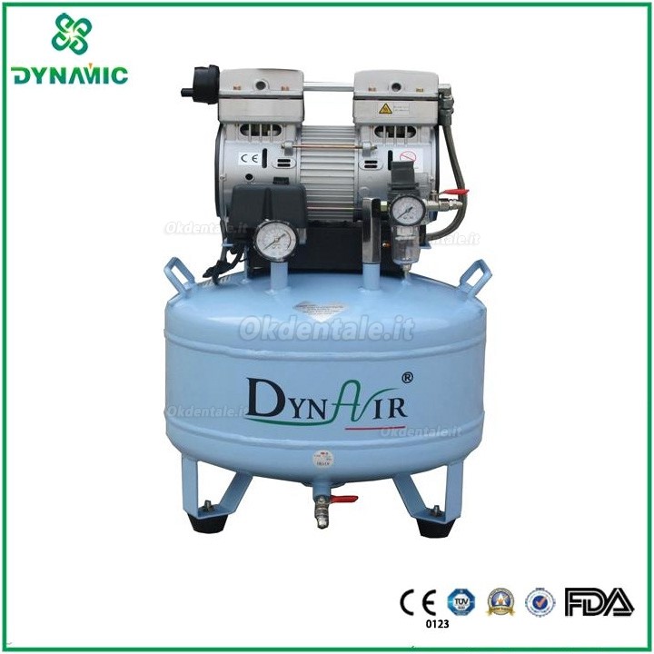 Dynamic DA7001CS Compressore senza olio odontoiatrico 750W con armadio silenzioso